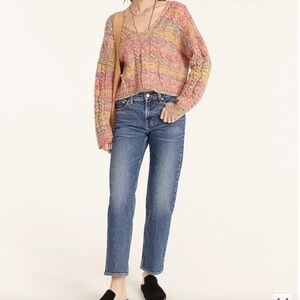 NWT! J Crew mid rise classic straight jean